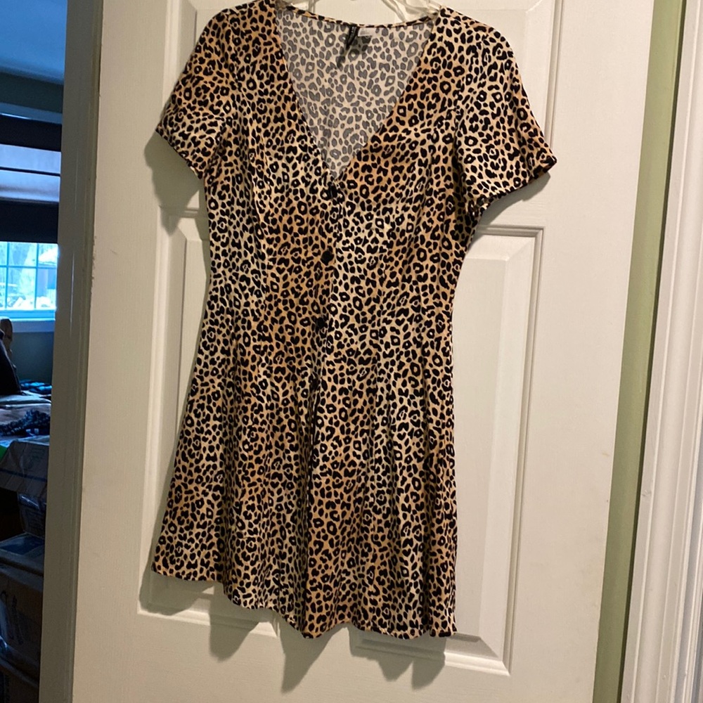 H&M leopard print summer dress